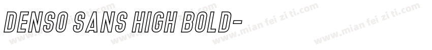 Denso Sans High Bold字体转换